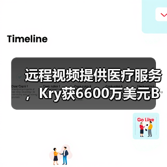 远程视频提供医疗服务，Kry获6600万美元B轮融资