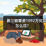 新三板募资1092万究竟怎么花? 新三板募资1092万究竟怎么花?