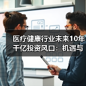 医疗健康行业未来10年千亿投资风口:机遇与挑战如何? 医疗健康行业未来10年千亿投资风口:机遇与挑战如何?